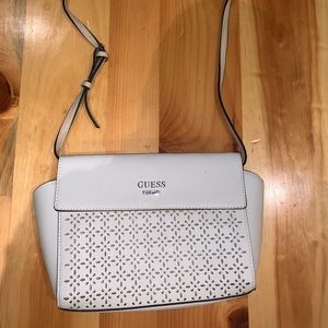 Guess white crossbody bag